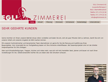 Tablet Screenshot of eglizimmerei.ch